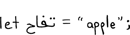 An example demonstrating a unicode identifier being used in Rust code.