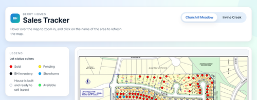 Berry Homes Internal Live Status Page hero image